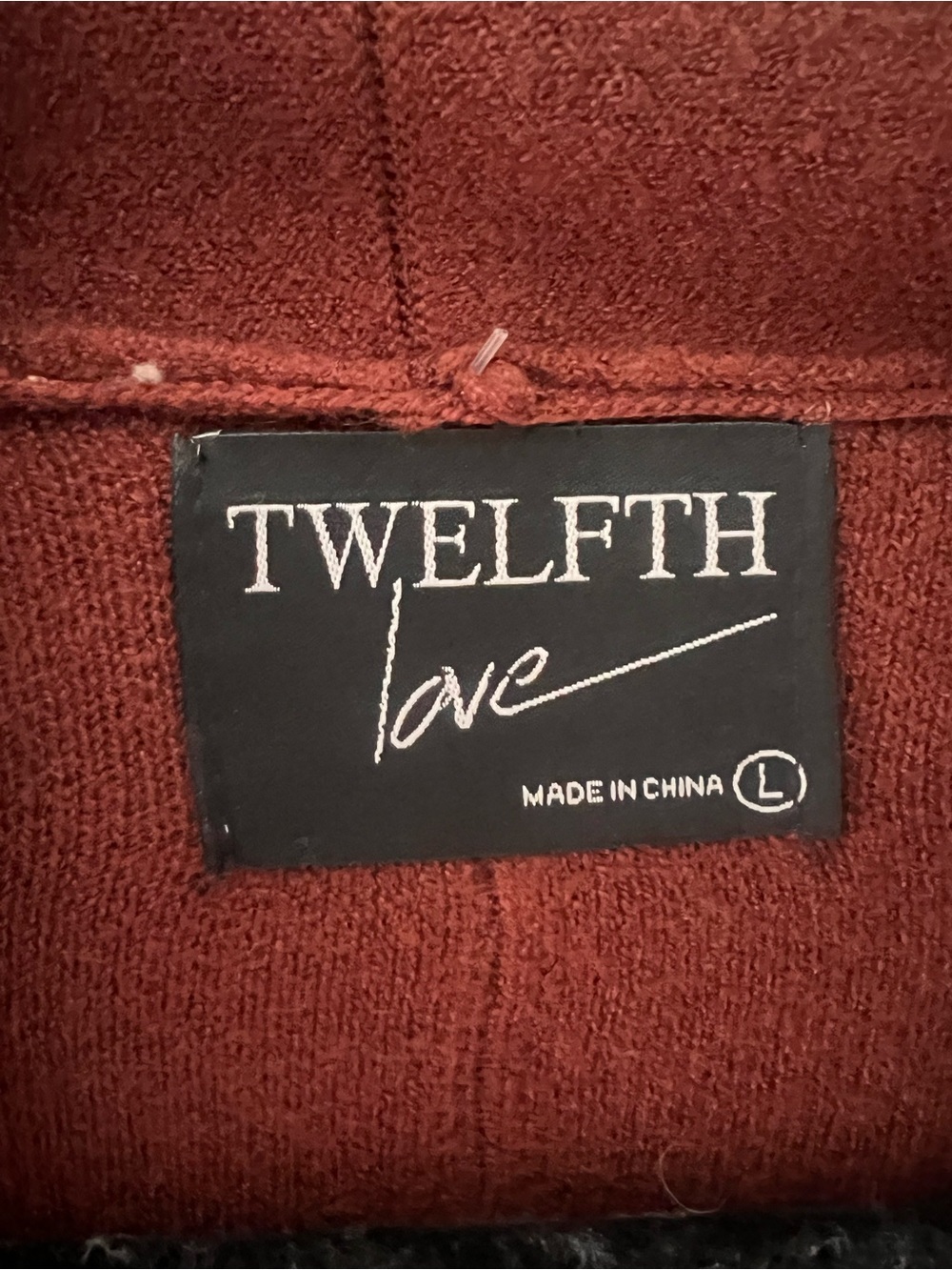 Twelfth Long Drape Cardigan - Rust - Picture 4 of 5